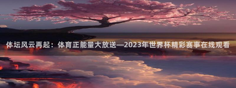 体坛风云再起：体育正能量大放送—2023年世界杯精彩赛事在线观看